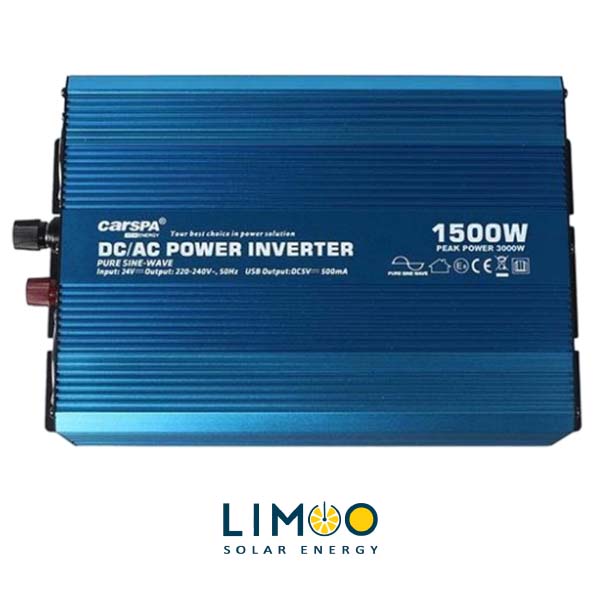 اینورتر خورشیدی 1500 وات سینوسی کارسپا مدل Carspa-p1500U-12V