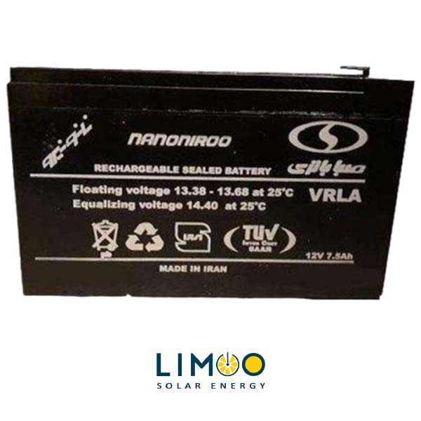 باتری خورشیدی 4.5 آمپرساعت 12V UPS برند صبا...