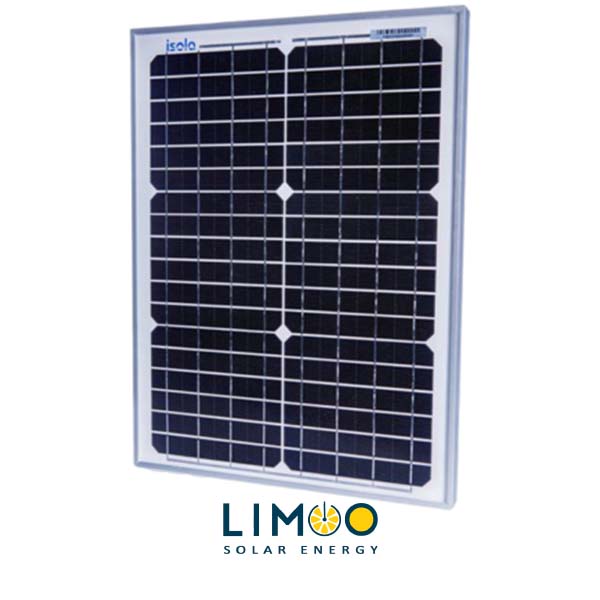 پنل خورشیدی مونوکریستال 20 وات Osda-Isola مدل YH20W-18-M